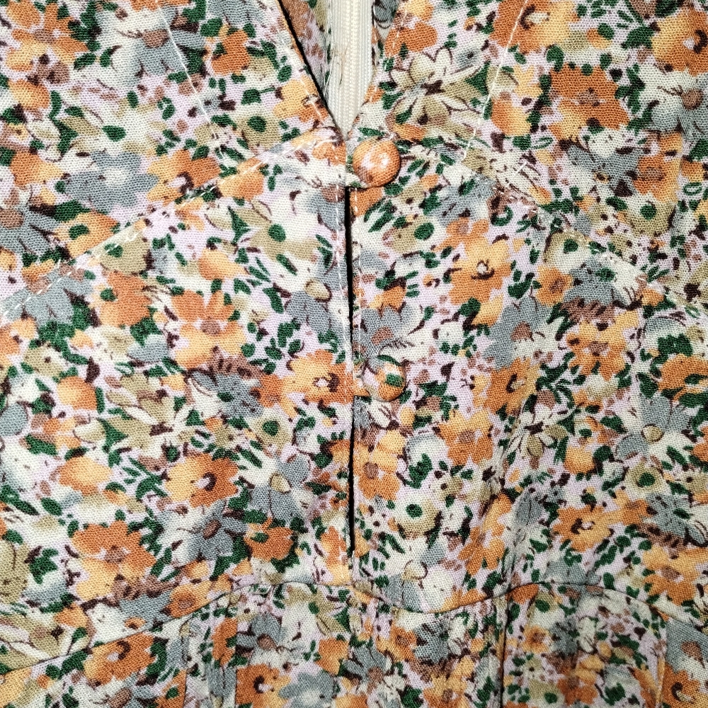 Floral V-Neck Maxi Dress in Brown - Women - Picture 8 of 11